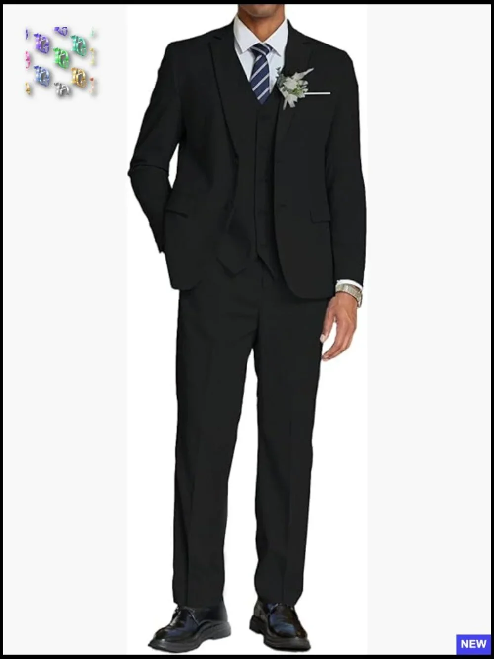 Linen Blend Three Piece Suit Set Regular Fit Blazer Vest Pants Formal Casual